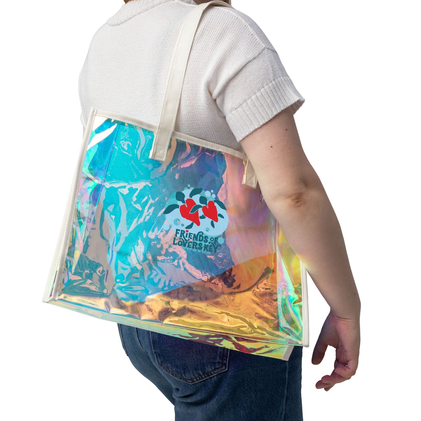 Friends of Lovers Key Weekender Bag - Holographic Beach Tote