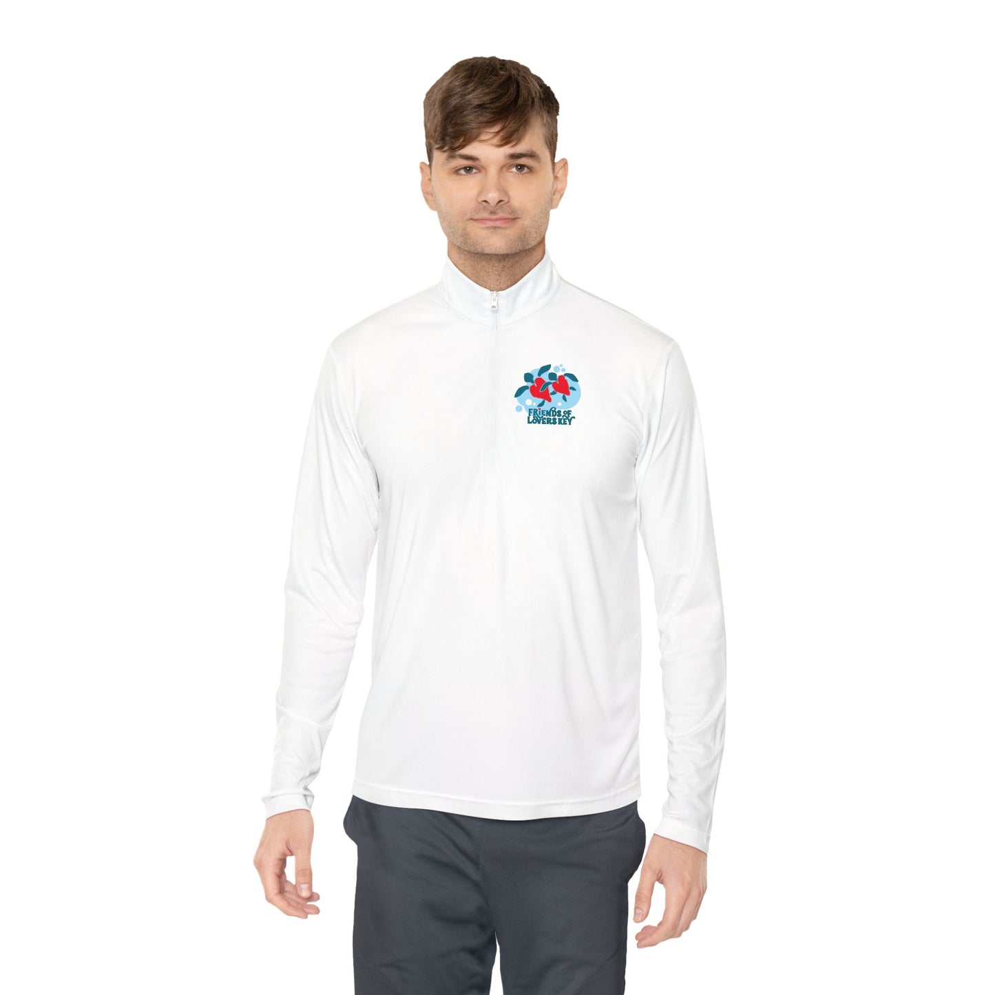 Friends of Lovers Key Logo, Unisex Quarter-Zip Pullover