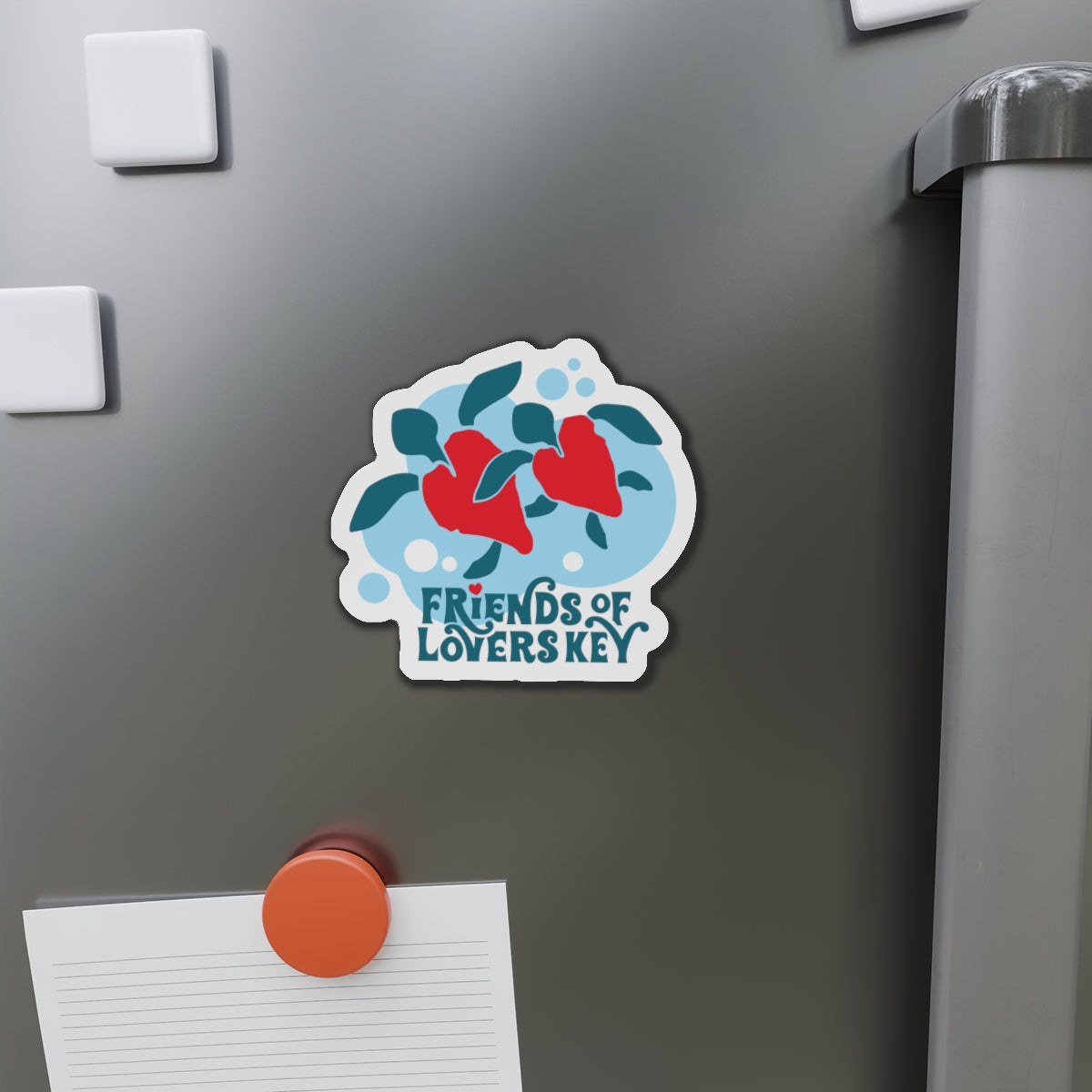 Friends of Lovers Key Die-Cut Magnet