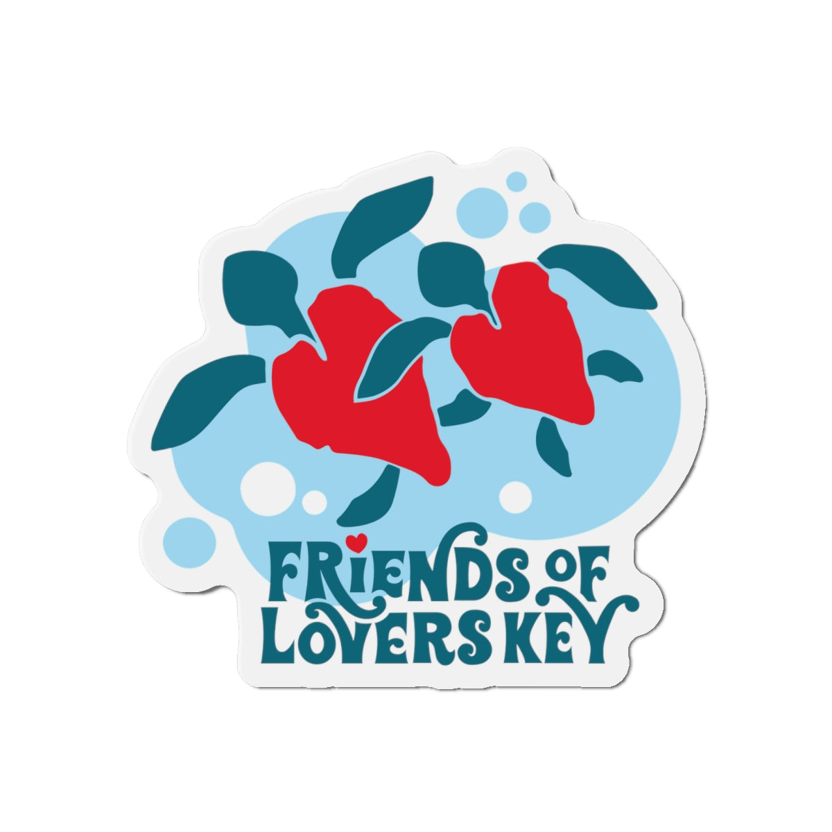 Friends of Lovers Key Die-Cut Magnet