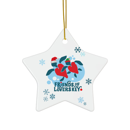 Holiday - Friends of Lovers Key Ceramic Ornament