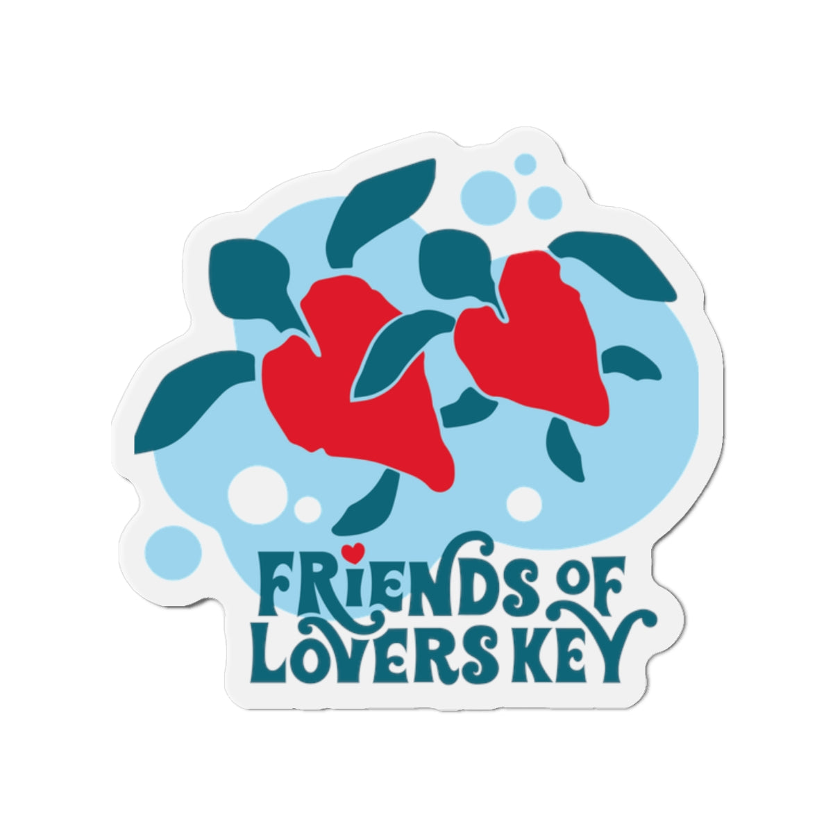Friends of Lovers Key Die-Cut Magnet